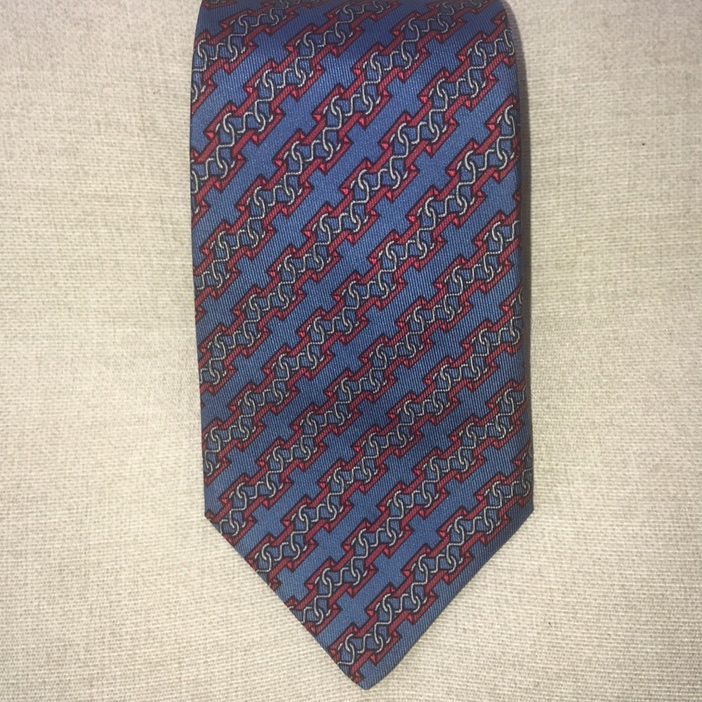 Hermès Blue  Silk Tie style 7033 TA